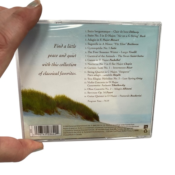 Passion for the Classics and Peace & Quiet, Lot of 2 Music CD Classical and - Picture 7 of 7